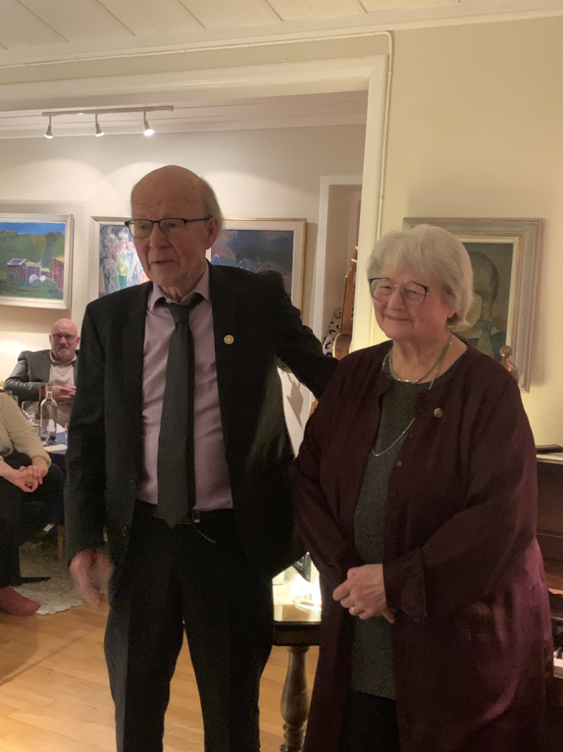 Paul Harris Fellow til Toril og Kolbjørn Teien
